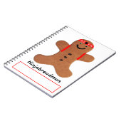 Ninjabreadman biscuit (koekje) notitieboek (Linkerzijde)