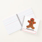 Ninjabreadman biscuit (koekje) notitieboek (Binnen)