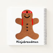 Ninjabreadman biscuit (koekje) notitieboek (Achterkant)