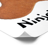 Ninjabreadman biscuit (koekje) poster (Hoek)