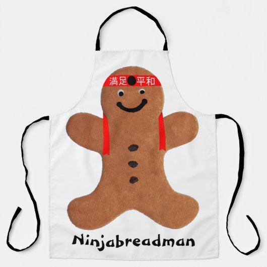 Ninjabreadman biscuit (koekje) schort (Voorkant)