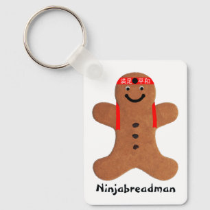 Ninjabreadman biscuit (koekje) sleutelhanger