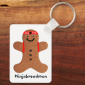 Ninjabreadman biscuit (koekje) sleutelhanger (Achterkant)