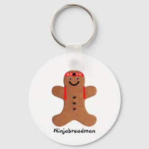 Ninjabreadman biscuit (koekje) sleutelhanger