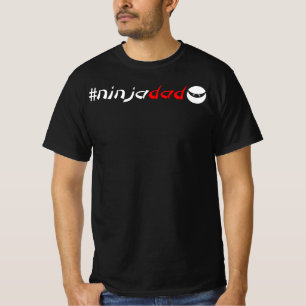 #ninjadad voor de Beste Papa Ninja ooit T-shirt