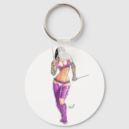 NinjaGirl Sleutelhanger (Voorkant)