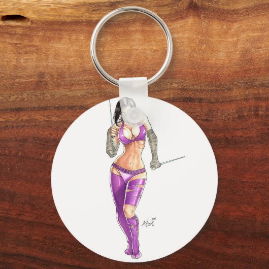 NinjaGirl Sleutelhanger (Voorkant)
