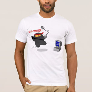 Ninjaneer vs. fatale fout t-shirt