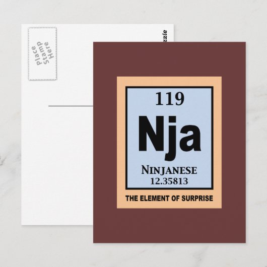 Ninjanese Briefkaart (Voorkant / Achterkant)