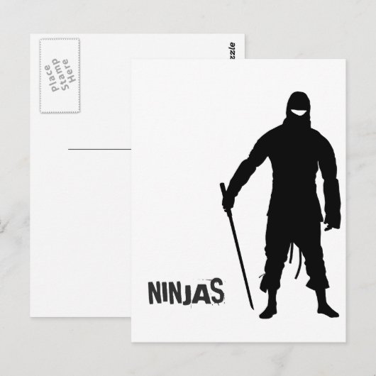 Ninjas Briefkaart (Voorkant / Achterkant)
