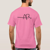 "Ninjas. Eenwielers. Ja." Shirt in roze (Achterkant)