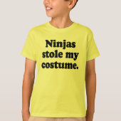 Ninjas heeft mijn kostuum gestolen t-shirt (Voorkant)