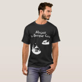 Ninjas in de autowrakken - donker t-shirt (Voorkant volledig)