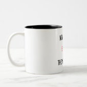 Ninjas is beter dan de piratenMok Tweekleurige Koffiemok (Links)