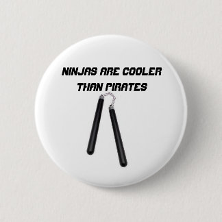 Ninjas is koeler dan piraten ronde button 5,7 cm