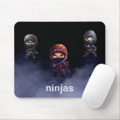 Ninjas mousepad muismat (Met muis)