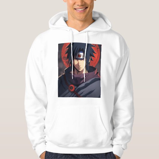 "Ninja's Shadow: Itachi Uchiha Hoodie Collectie" (Voorkant)