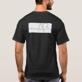 "Ninjas. Unicyles. Ja." Shirt in zwart (Achterkant)