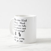 Ninjas vermoordde mijn vader Funny Mug Humor Koffiemok (Voorkant links)