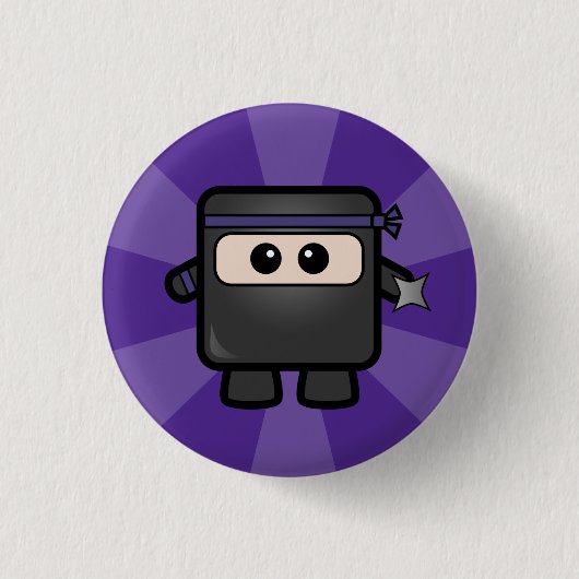 Ninjas vs. Pirates Ronde Button 3,2 Cm (Voorkant)