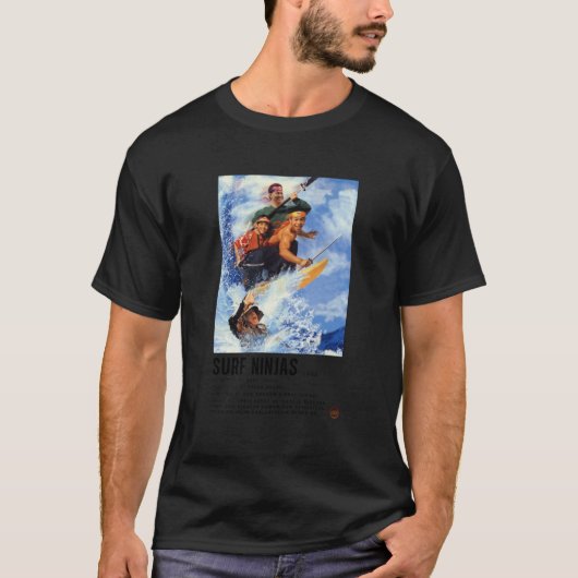 Ninjas Who Surf Poster T-shirt (Voorkant)