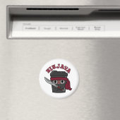 Ninjava Funny Ninja Java Coffee Pun Magneet (Insitu (Vaatwasser))
