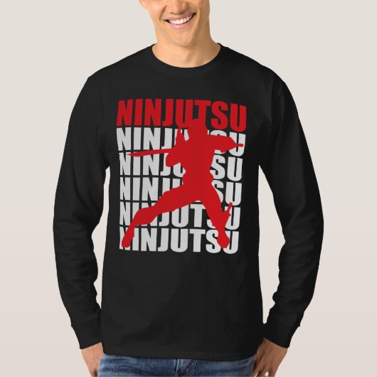 Ninjutsu Long Hoeve T Shirt (Voorkant)