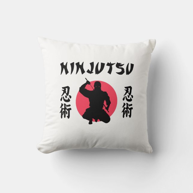 Ninjutsu Rijzende Zon  Kussen (Voorkant)