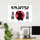 Ninjutsu Rijzende Zon Poster (Thuiskantoor)