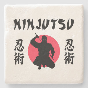 Ninjutsu Rijzende Zon Stenen Onderzetter