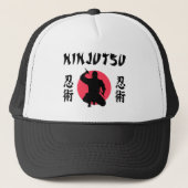 Ninjutsu Rijzende Zon T-Shirt Trucker Pet (Voorkant)