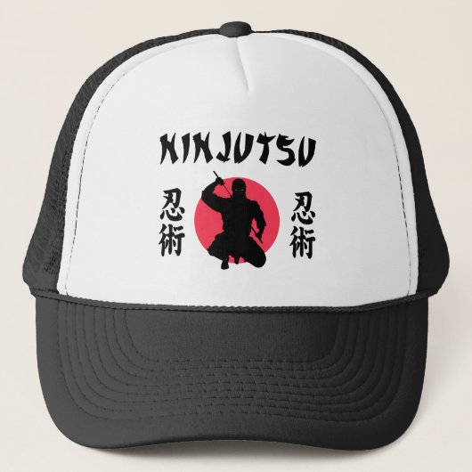 Ninjutsu Rising Sun T-Shirt Trucker Pet (Voorkant)