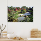 NINNA-JI TEMPLE GARDEN en POND - KYOTO JAPAN Poster (Keuken)