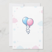 Nino o Nina Geslacht onthullen uitnodiging (Achterkant)