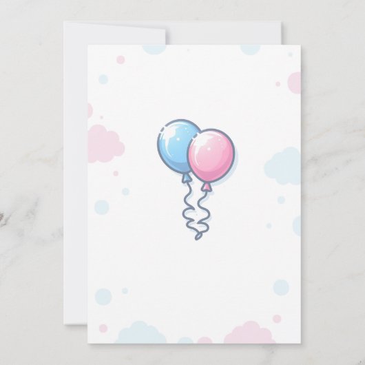 Nino o Nina Geslacht onthullen uitnodiging (Achterkant)