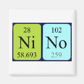 Nino periodiek table name magnet (Voorkant)