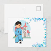 Niño Primera Comunión Fútbol Briefkaart (Voorkant / Achterkant)