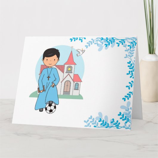 Niño Primera Comunión Fútbol Kaart (Voorkant)
