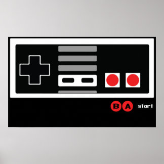 Nintendo Konami - Live door Code NES Poster