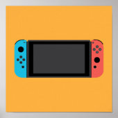Nintendo-switch (Neon Blue/Red) Poster (Voorkant)