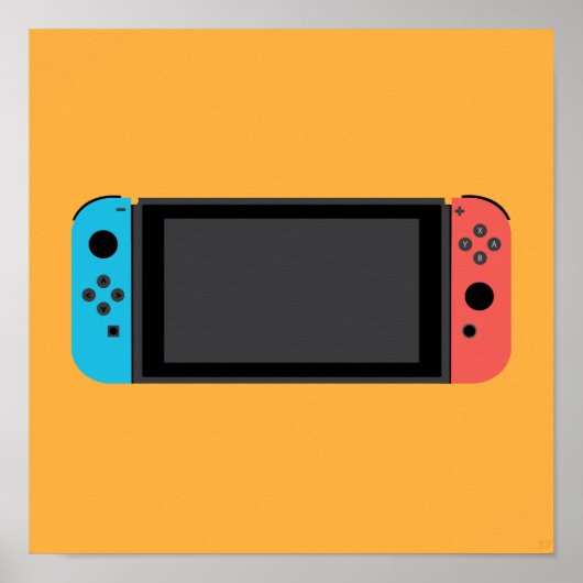 Nintendo-switch (Neon Blue/Red) Poster (Voorkant)