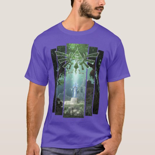 Nintendo Zeldahe Master Sword Lost Woods ee girl T-shirt (Voorkant)