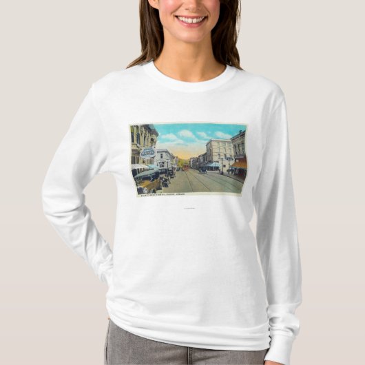 Ninth Street Uitzicht van Willamette Street T-shirt (Voorkant)
