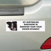 Niobe CO, mijn Australische herder is slimmer dan. Bumpersticker (Op auto)