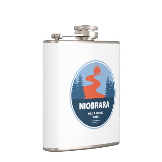 Niobrara Wild en Schilderachtig rivier de Nebraska Heupfles (Rechts)