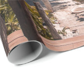 Nipa hut onder kokokospalmen cadeaupapier (Rol Hoek)
