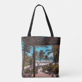 Nipa hut onder kokokospalmen tote bag (Achterkant)