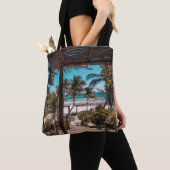 Nipa hut onder kokokospalmen tote bag (Dichtbij)