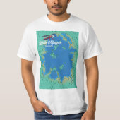 Nipigonmeer Canada kaart T-shirt (Voorkant)