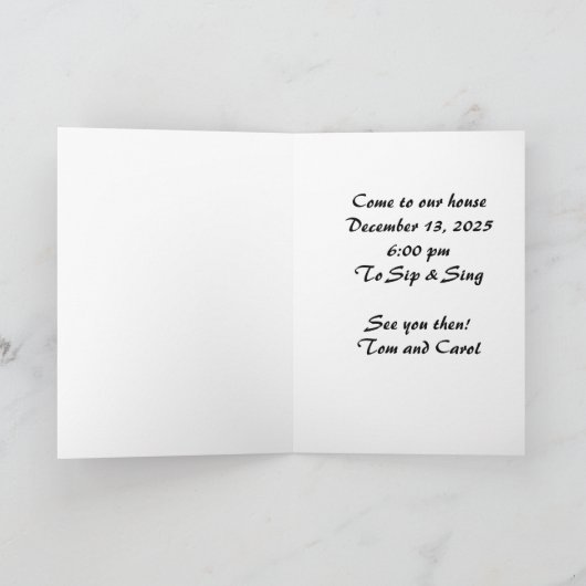 Nippen door de Kaart van de sneeuwvakantie (Binnen)